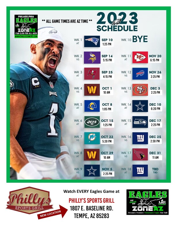 Click here to print the 2003 Eagles Schedule 